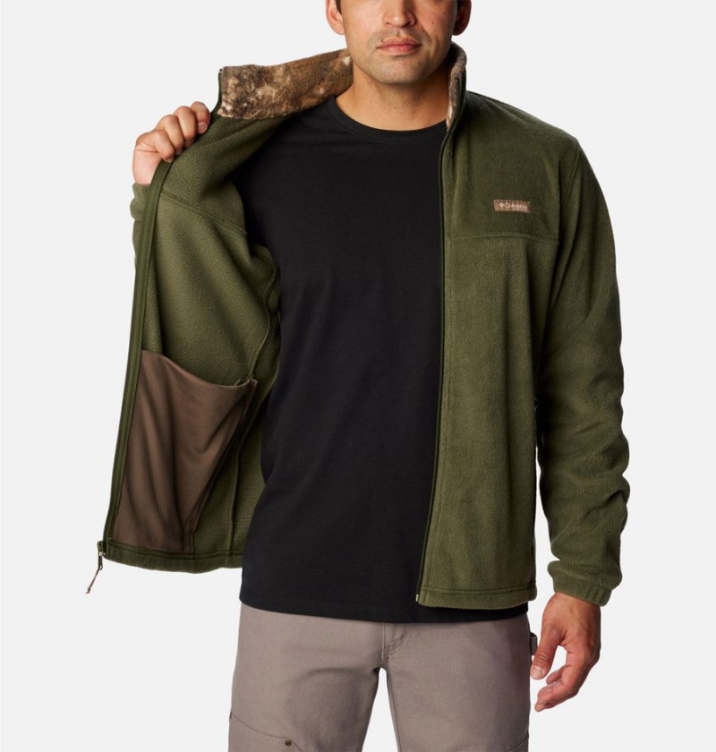 Columbia PHG Men's Fleece Jacket Olive | PEMBXZ-641