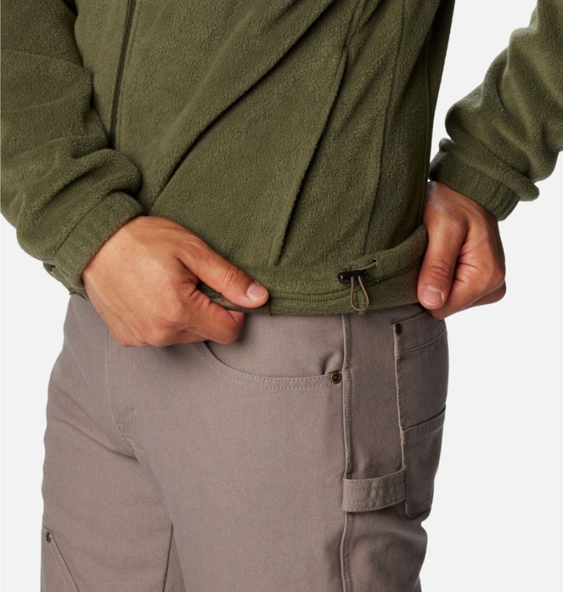 Columbia PHG Men's Fleece Jacket Olive | PEMBXZ-641