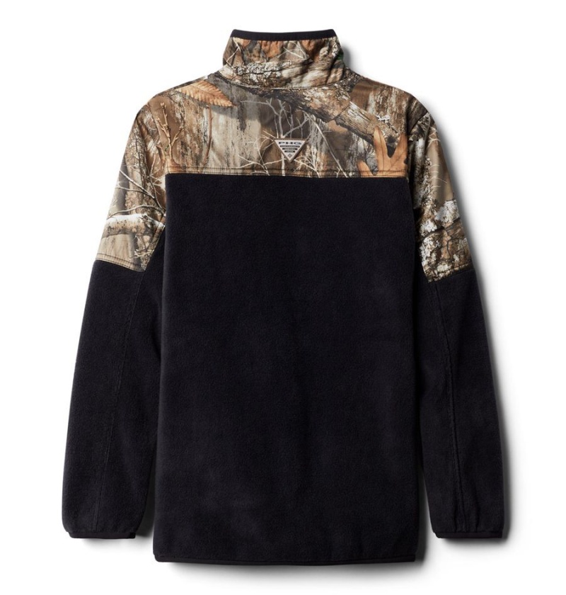 Columbia PHG Overlay 1/4 Zip Pullover Kids' Fleece Black | VXCINY-716