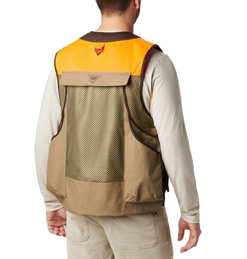 Columbia PHG Ptarmigan Bird Men's Vest Khaki | VLQWBT-178