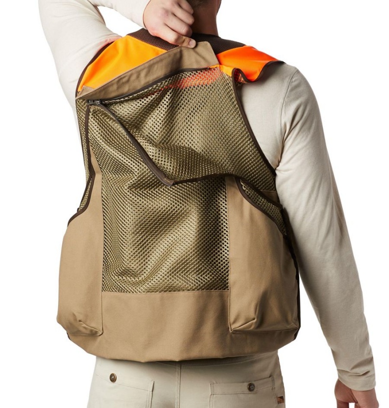 Columbia PHG Ptarmigan Bird Men's Vest Khaki | VLQWBT-178
