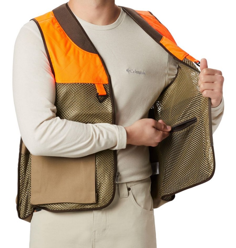 Columbia PHG Ptarmigan Bird Men's Vest Khaki | VLQWBT-178