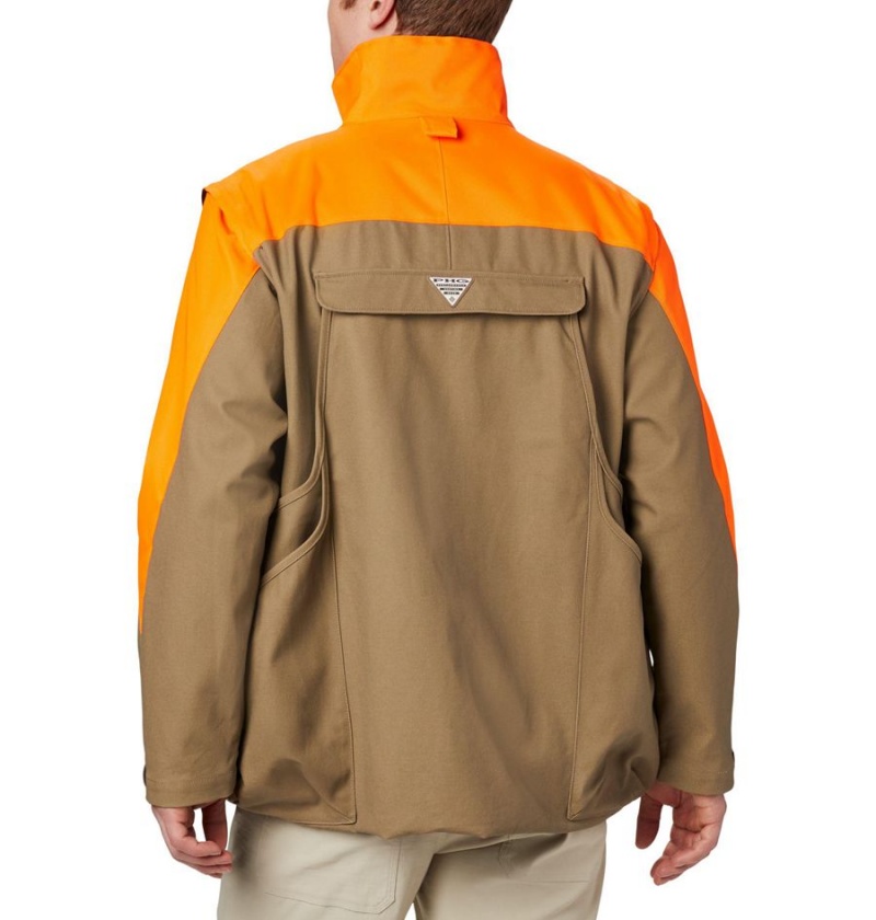Columbia PHG Ptarmigan Interchange Men's Coats Khaki | JOLUAH-504