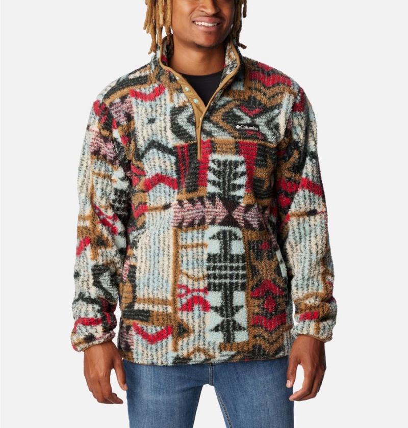 Columbia PHG Rugged Ridge II Sherpa Half Snap Men\'s Pullover Multicolor | AVMEPO-301