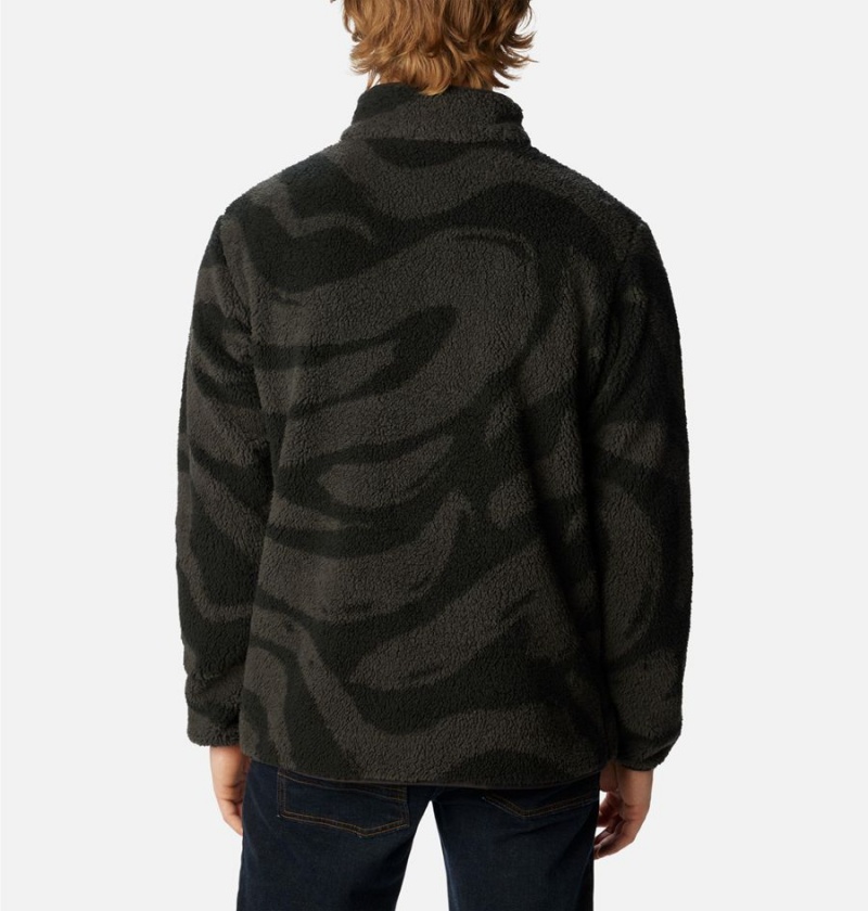 Columbia PHG Rugged Ridge II Sherpa Half Snap Men's Pullover Black | WGIMYE-510