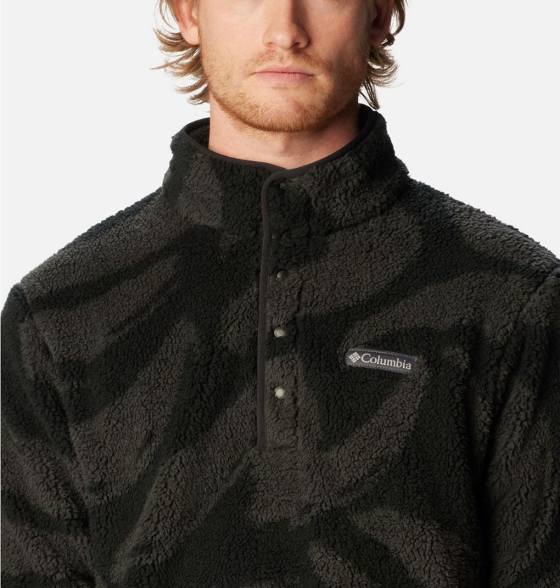Columbia PHG Rugged Ridge II Sherpa Half Snap Men's Pullover Black | WGIMYE-510