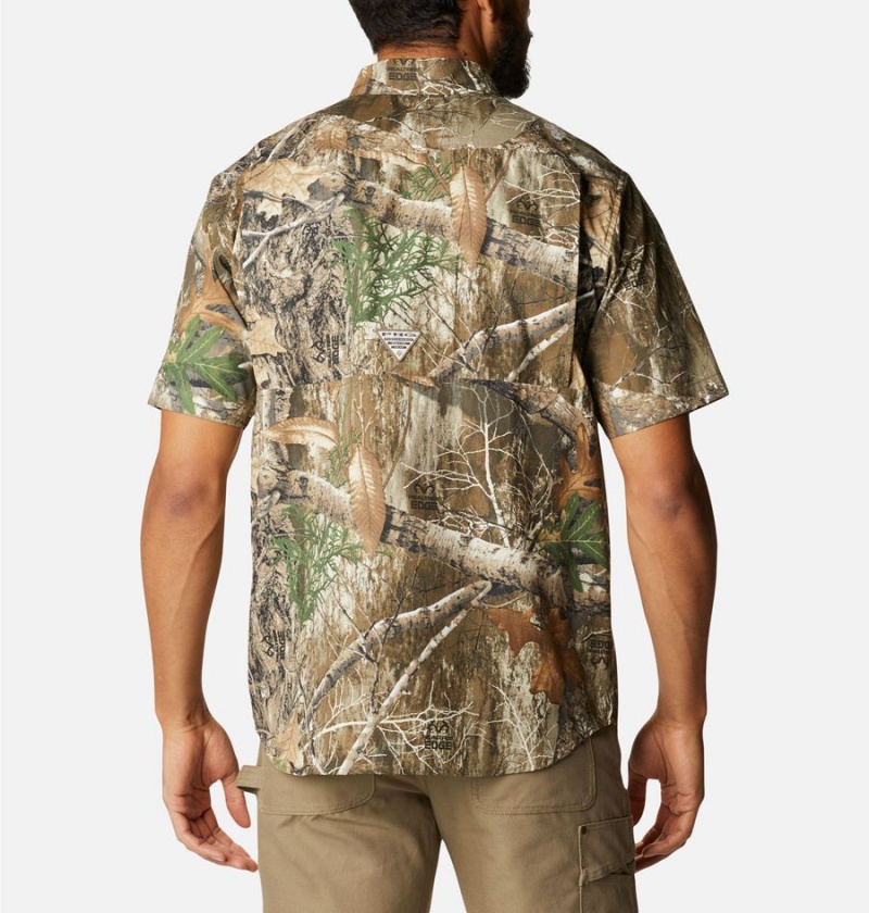 Columbia PHG Super Sharptail Short Sleeve Men's Shirt Brown | IKYARS-263