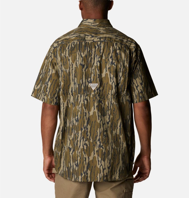 Columbia PHG Super Sharptail Short Sleeve Men's Shirt Brown | UECHJI-293