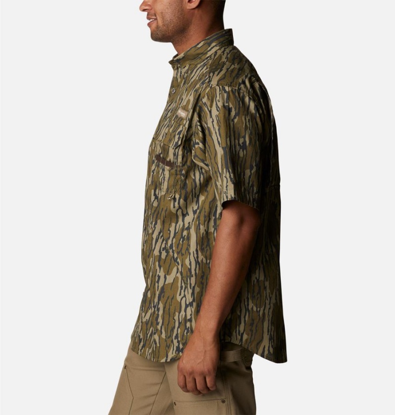 Columbia PHG Super Sharptail Short Sleeve Men's Shirt Brown | UECHJI-293