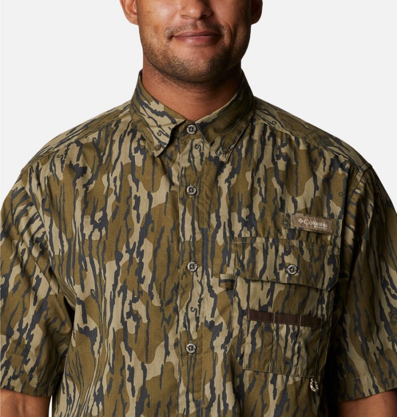 Columbia PHG Super Sharptail Short Sleeve Men's Shirt Brown | UECHJI-293
