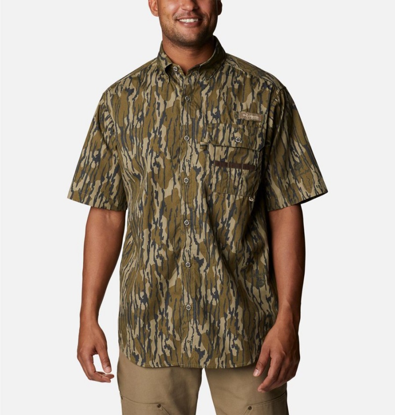 Columbia PHG Super Sharptail Short Sleeve Men\'s Shirt Brown | UECHJI-293