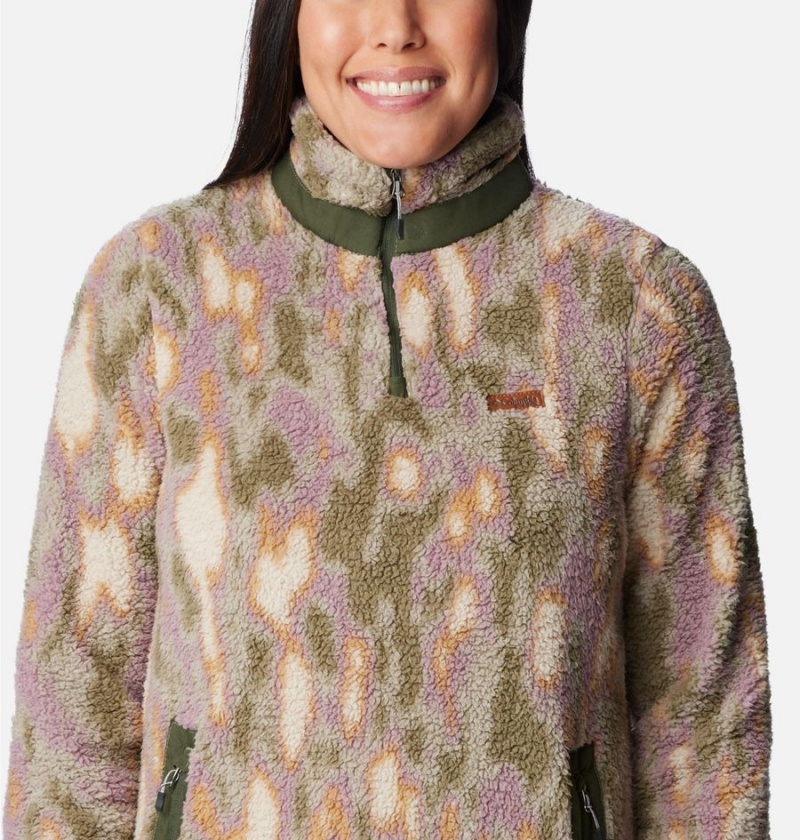 Columbia PHG Tough Shot Pullover Women's Fleece Jacket Green | ZBSILN-946