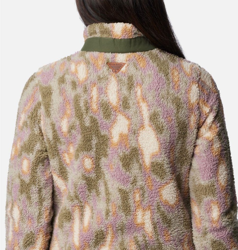 Columbia PHG Tough Shot Pullover Women's Fleece Jacket Green | ZBSILN-946