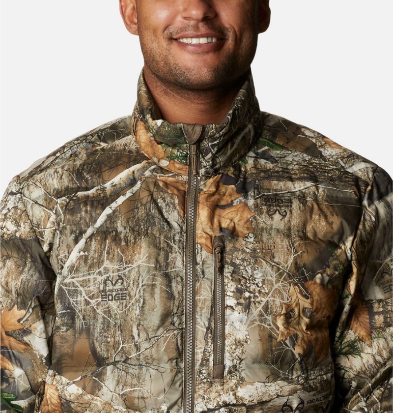 Columbia PHG Trophy Rack Omni Heat Heat Seal Puffer Insulated Men's Puffer Jacket Brown | SBXNLF-568