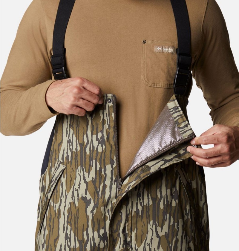 Columbia PHG Widgeon III Bib Men's Pants Brown | XHSQZD-984