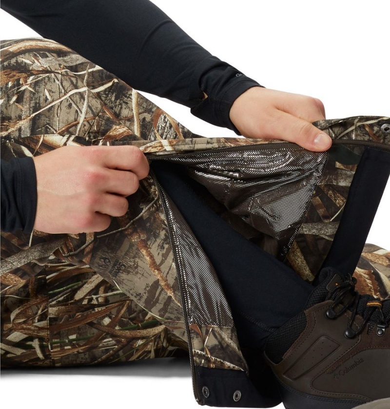 Columbia PHG Widgeon III Bib Men's Pants Brown | GBNFAJ-369