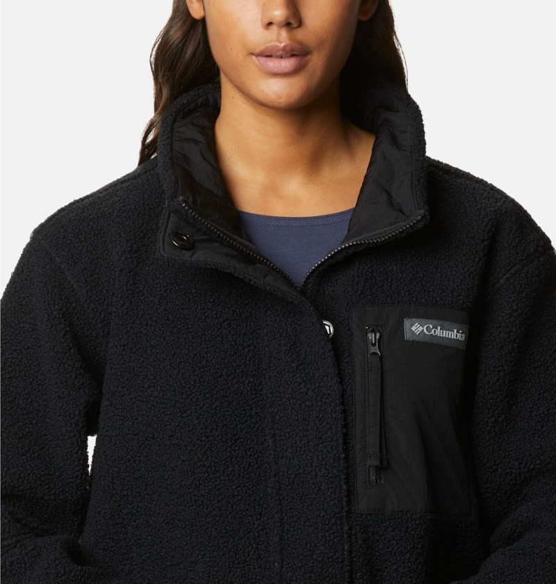 Columbia Panorama Full Length Women's Fleece Jacket Black | AWCJSB-715