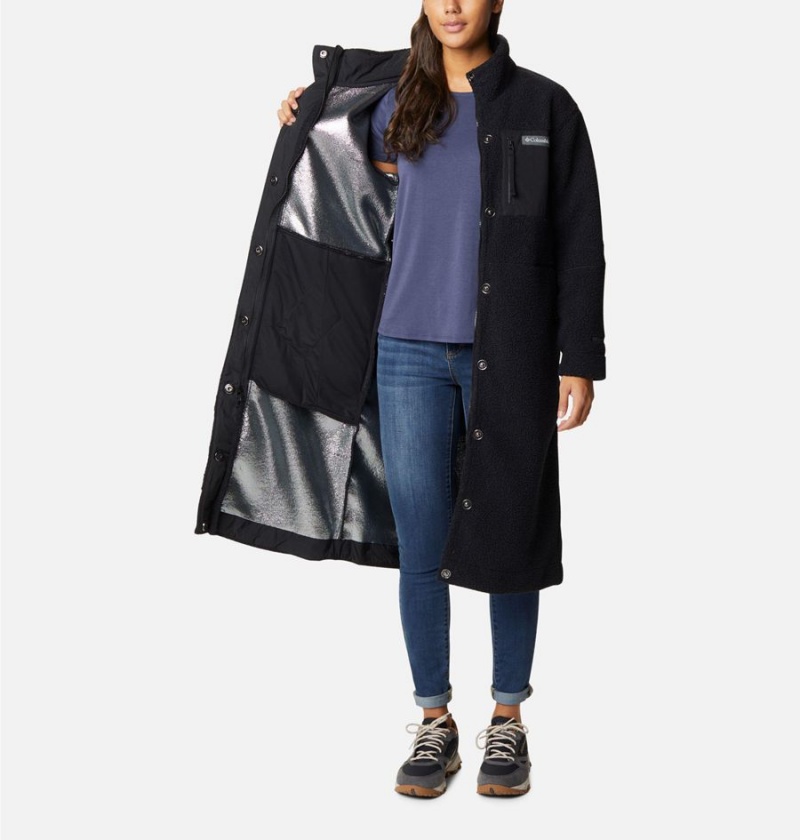 Columbia Panorama Full Length Women's Fleece Jacket Black | AWCJSB-715