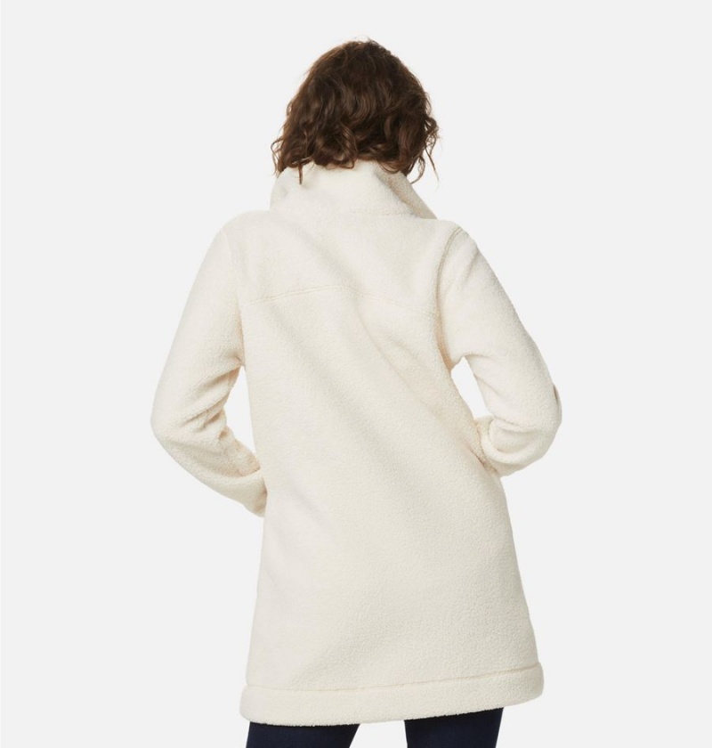 Columbia Panorama Long Women's Fleece Jacket White | MLSOIT-045