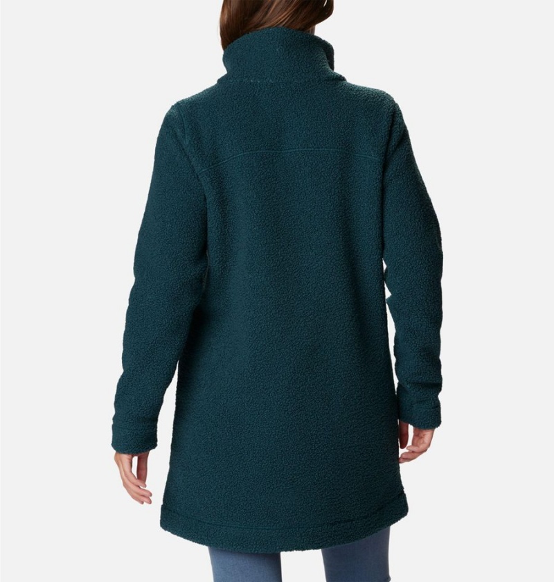 Columbia Panorama Long Women's Fleece Jacket Turquoise | TNKAJF-670