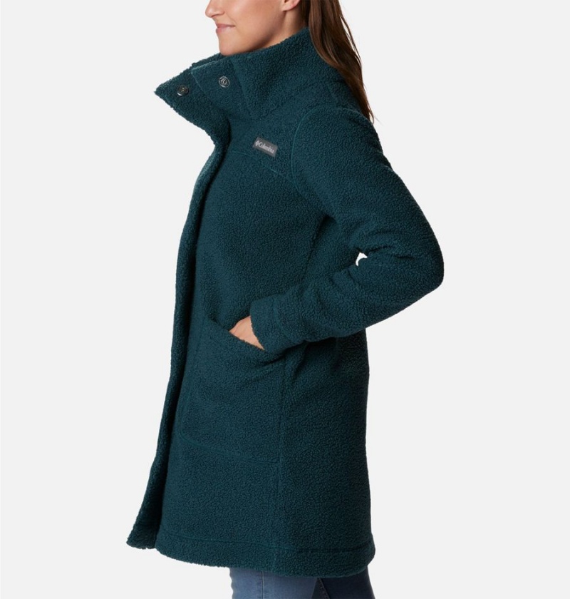 Columbia Panorama Long Women's Fleece Jacket Turquoise | TNKAJF-670