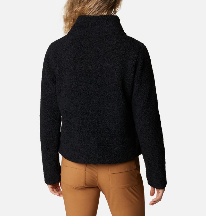 Columbia Panorama Snap Women's Fleece Jacket Black | NTWRQO-798