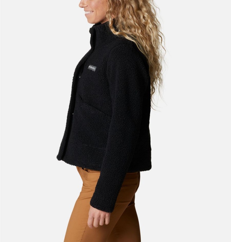 Columbia Panorama Snap Women's Fleece Jacket Black | NTWRQO-798
