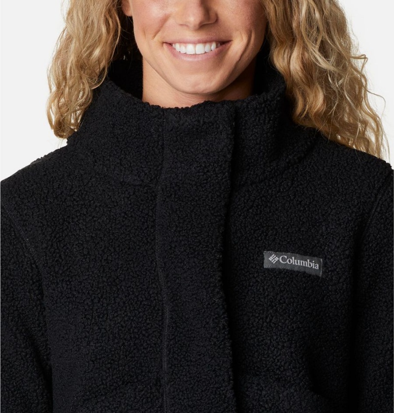 Columbia Panorama Snap Women's Fleece Jacket Black | NTWRQO-798