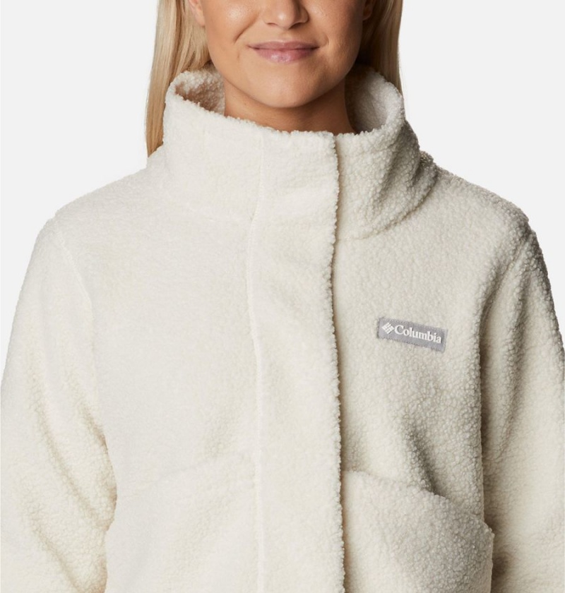 Columbia Panorama Snap Women's Fleece Jacket White | NALTYH-406