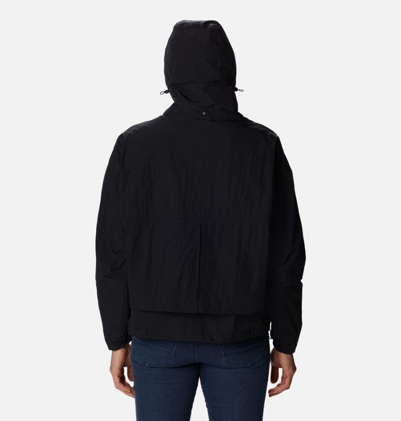 Columbia Paracutie Women's Windbreaker Black | DATEHG-309