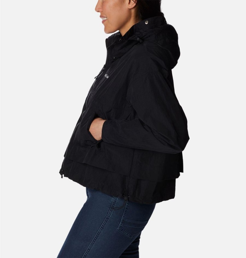 Columbia Paracutie Women's Windbreaker Black | DATEHG-309