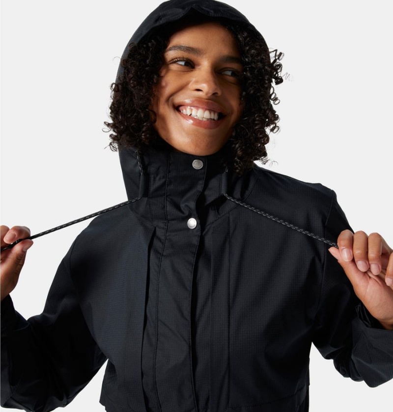 Columbia Pardon My Trench Women's Rain Jacket Black | QDOSAM-076