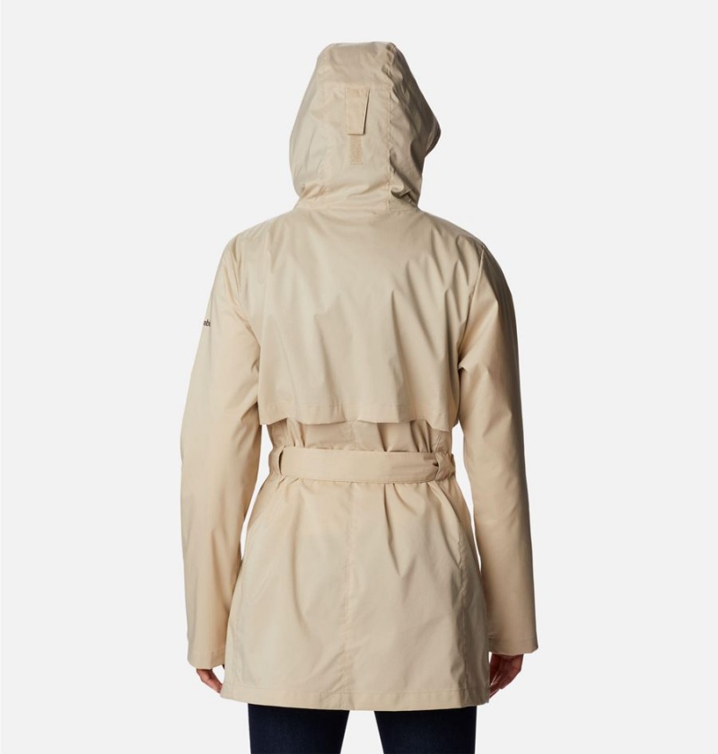 Columbia Pardon My Trench Women's Rain Jacket Khaki | PVHLZN-906