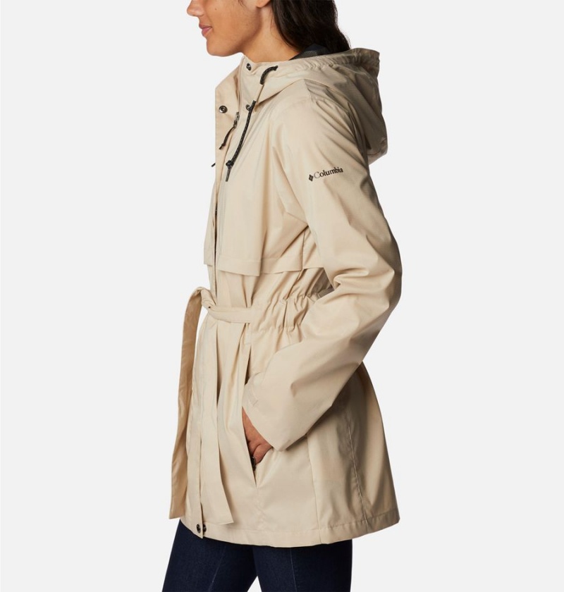 Columbia Pardon My Trench Women's Rain Jacket Khaki | PVHLZN-906
