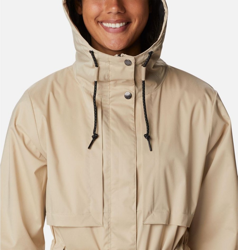 Columbia Pardon My Trench Women's Rain Jacket Khaki | PVHLZN-906