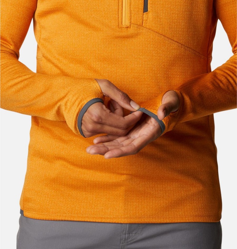 Columbia Park View Fleece Half Zip Men's Pullover Yellow | GIHDMJ-967