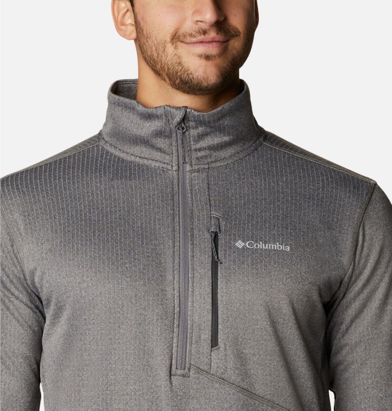 Columbia Park View Fleece Half Zip Men's Pullover Grey | XJHCDM-276