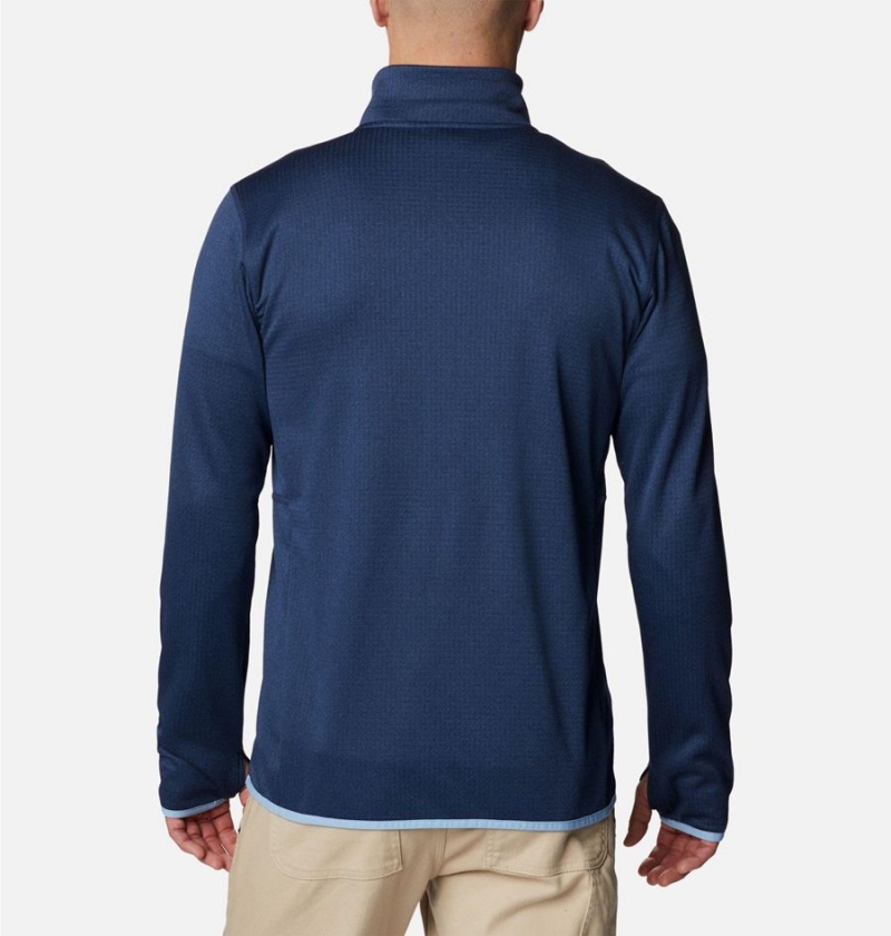 Columbia Park View Fleece Half Zip Men's Pullover Navy | FAQROS-965