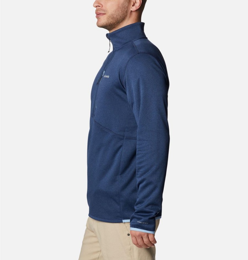 Columbia Park View Fleece Half Zip Men's Pullover Navy | FAQROS-965