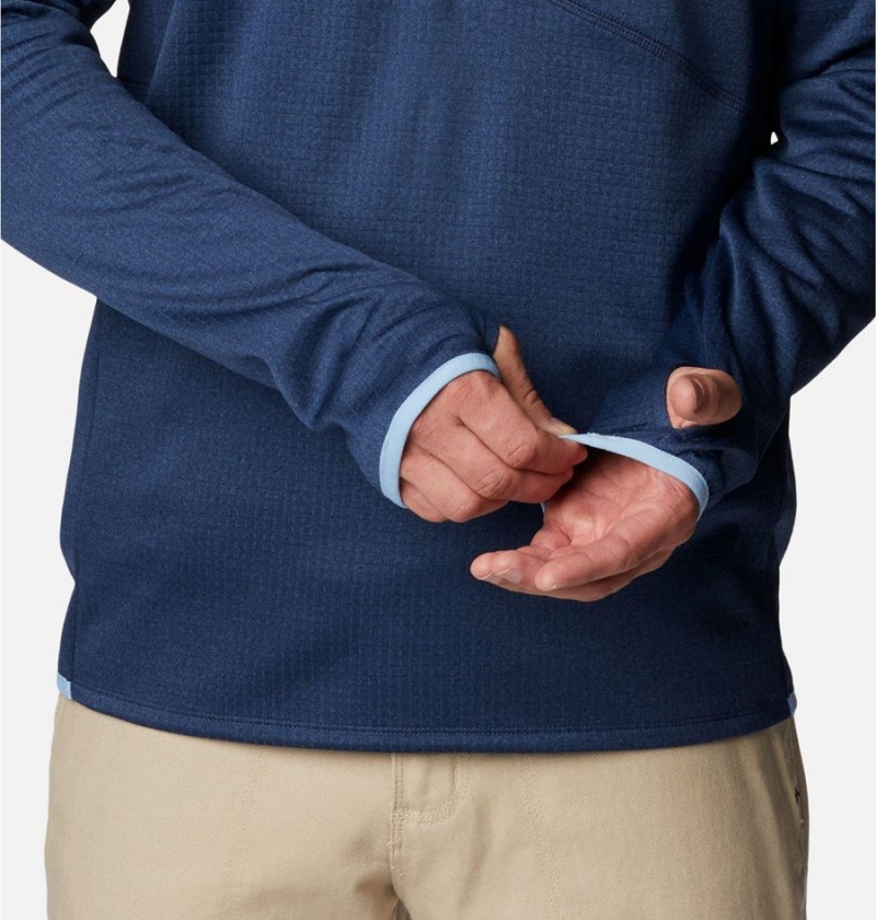 Columbia Park View Fleece Half Zip Men's Pullover Navy | FAQROS-965