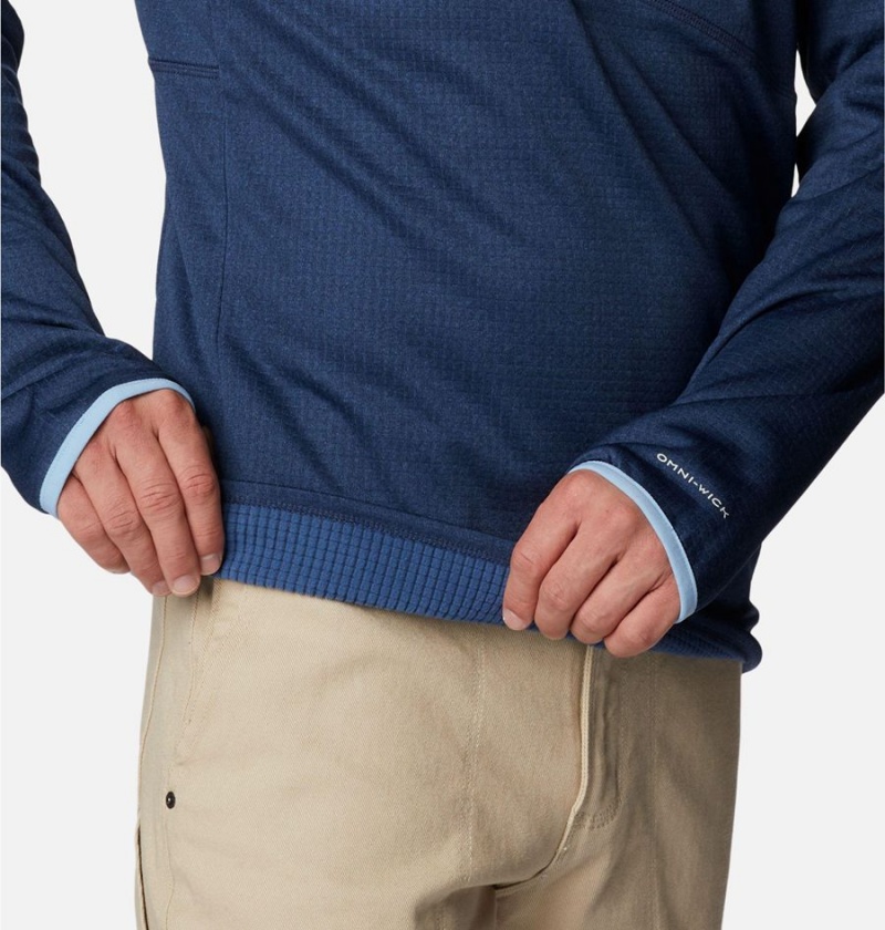 Columbia Park View Fleece Half Zip Men's Pullover Navy | FAQROS-965