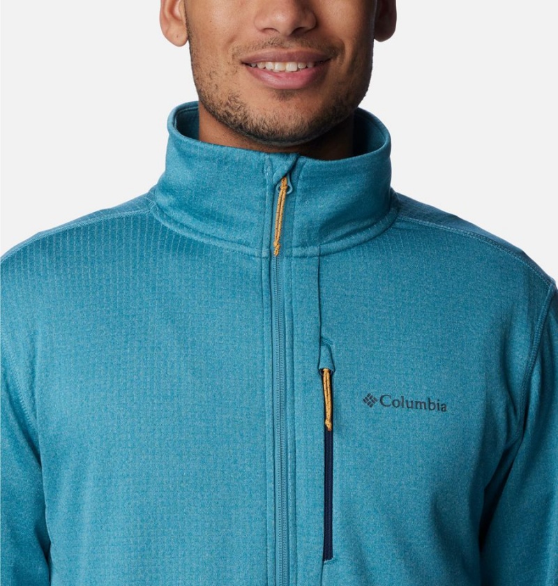 Columbia Park View Fleece Half Zip Men's Pullover Blue | BDFGXU-403