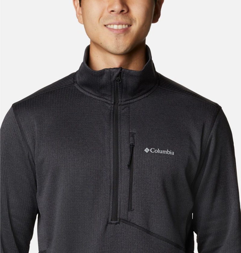 Columbia Park View Fleece Half Zip Men's Pullover Black | MWHVRL-628