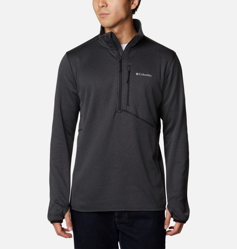 Columbia Park View Fleece Half Zip Men\'s Pullover Black | MWHVRL-628