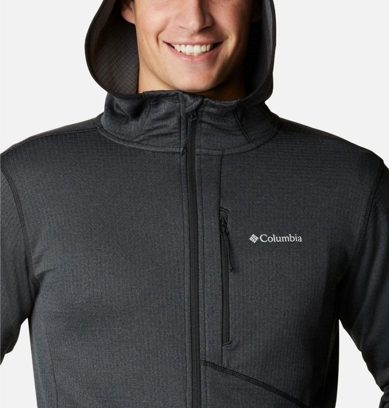 Columbia Park View Full Zip Hoodie Men's Fleece Jacket Black | EUIDJL-147