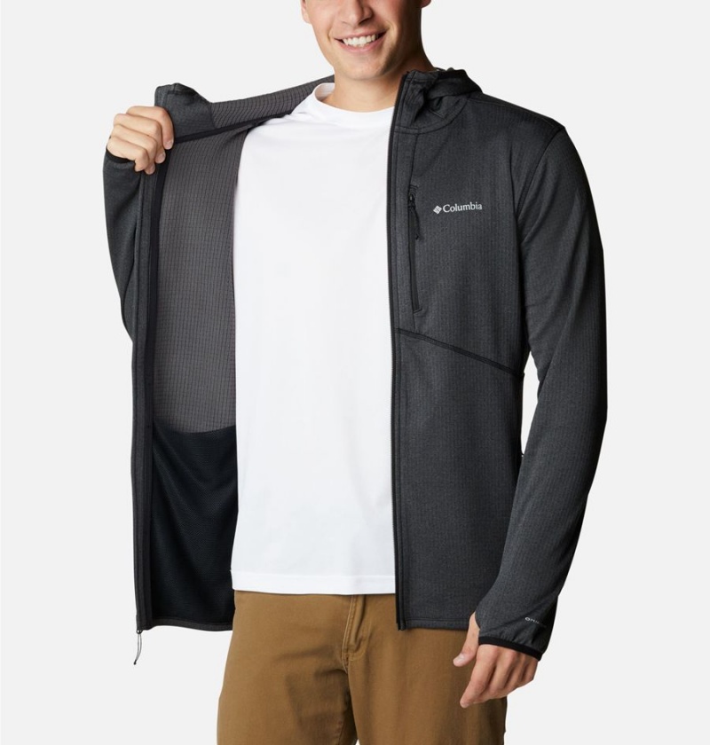 Columbia Park View Full Zip Hoodie Men's Fleece Jacket Black | EUIDJL-147