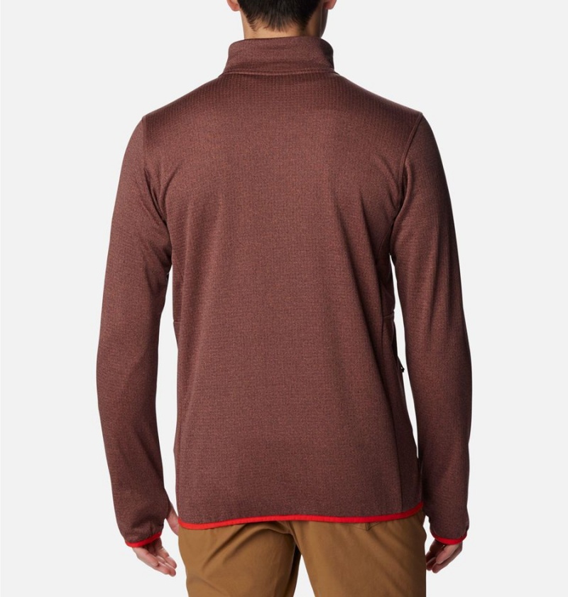 Columbia Park View Full Zip Men's Fleece Jacket Brown | NSVUOQ-937