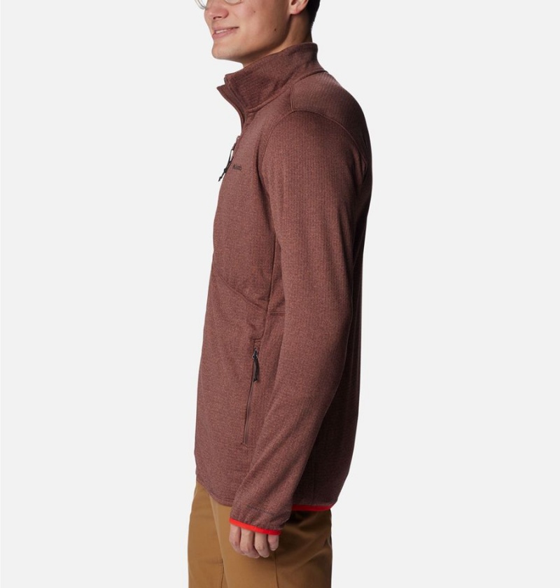 Columbia Park View Full Zip Men's Fleece Jacket Brown | NSVUOQ-937