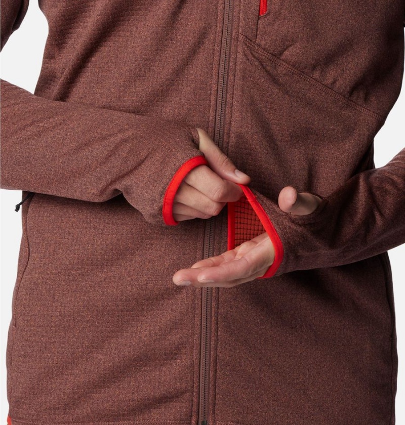 Columbia Park View Full Zip Men's Fleece Jacket Brown | NSVUOQ-937