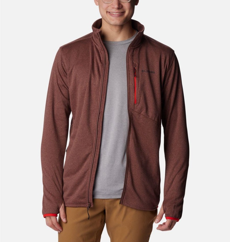 Columbia Park View Full Zip Men's Fleece Jacket Brown | NSVUOQ-937